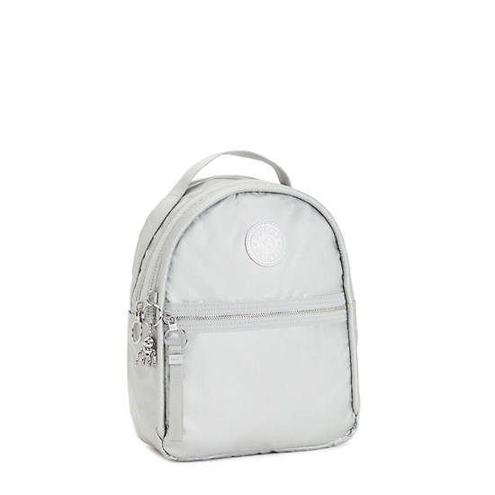 Kipling Kae Klassieke Metallic Rugzak Zilver | BE 1587VR